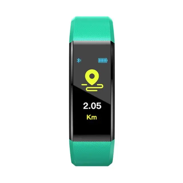 Pulseira Desportiva Inteligente - Pedómetro, Frequência Cardíaca, Pressão Arterial, Fitness, Rastreador, Bluetooth, Smartwatch