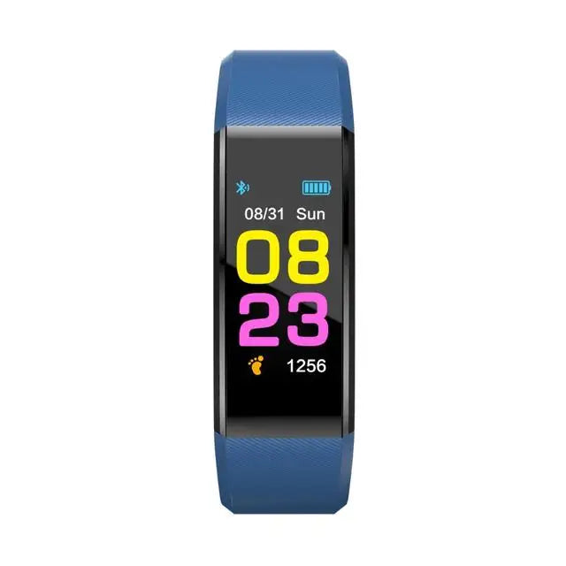 Pulseira Desportiva Inteligente - Pedómetro, Frequência Cardíaca, Pressão Arterial, Fitness, Rastreador, Bluetooth, Smartwatch