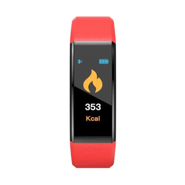 Pulseira Desportiva Inteligente - Pedómetro, Frequência Cardíaca, Pressão Arterial, Fitness, Rastreador, Bluetooth, Smartwatch