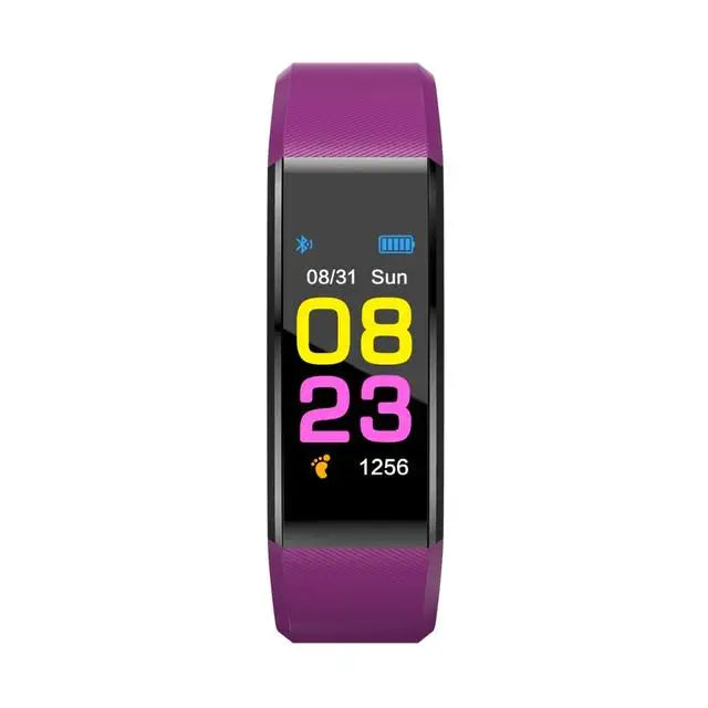 Pulseira Desportiva Inteligente - Pedómetro, Frequência Cardíaca, Pressão Arterial, Fitness, Rastreador, Bluetooth, Smartwatch