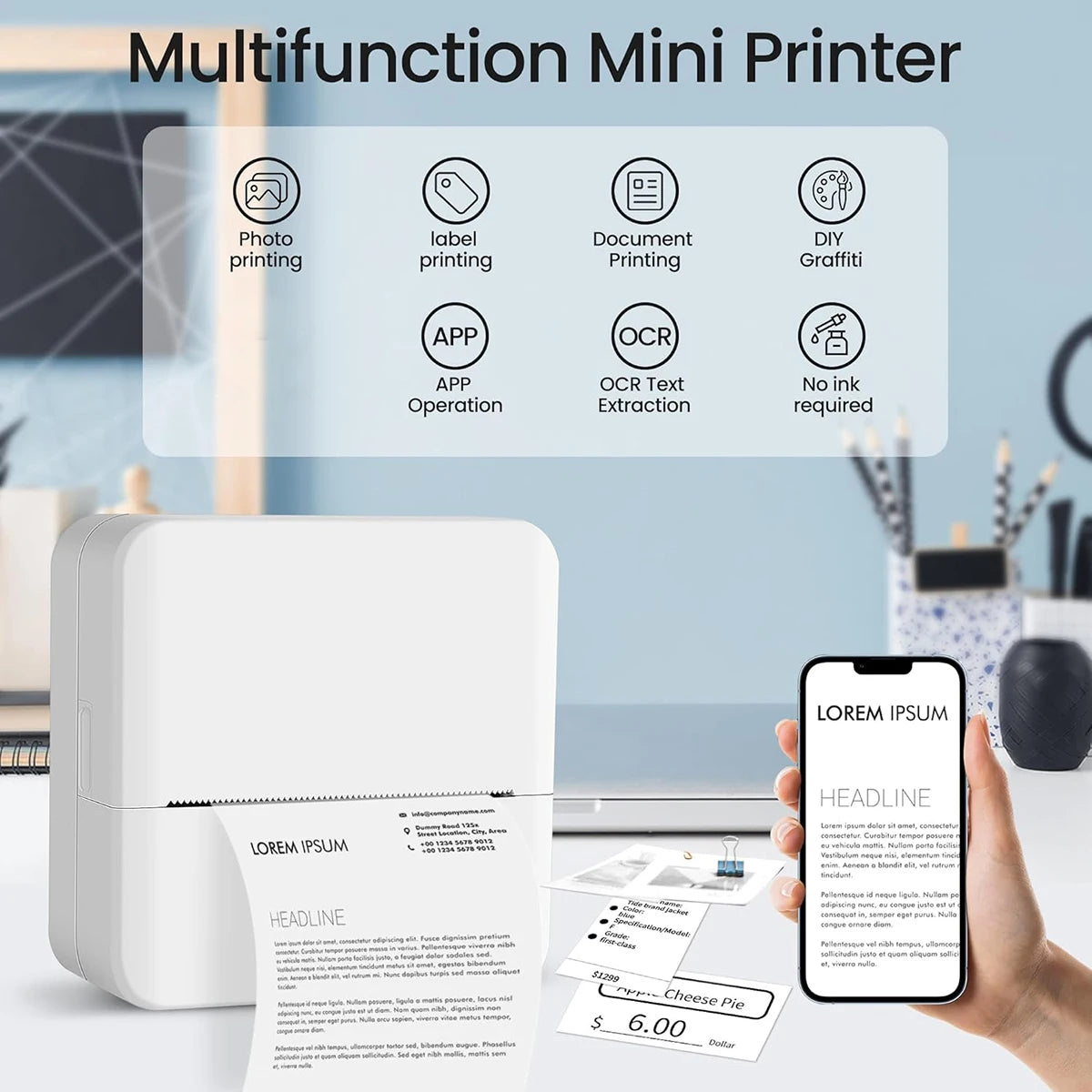 Mini Impressora Portátil