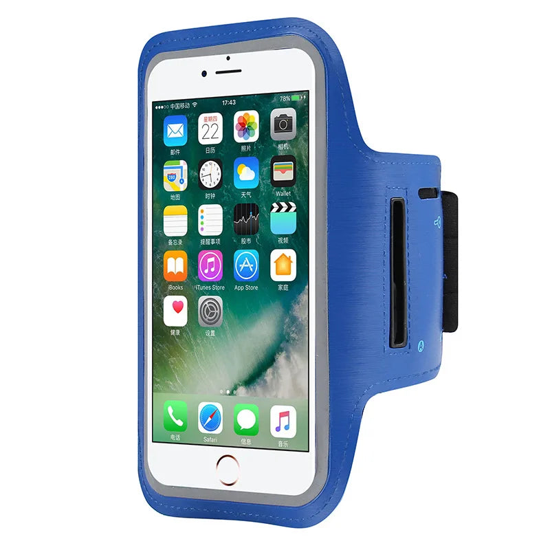 Suporte universal para telemóvel com braçadeira para desportos ao ar livre para iPhone 13 14 15 Samsung Huawei - Academia/Corrida - Bolsa para telemóvel com braçadeira