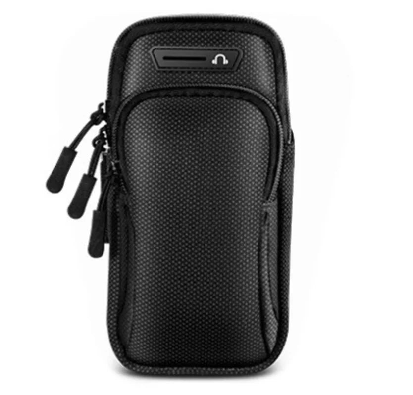 Bolsa de braço para telefone com entrada para auscultadores, impermeável, respirável, desportiva, bolsa de corrida, ginásio, suporte para telemóvel