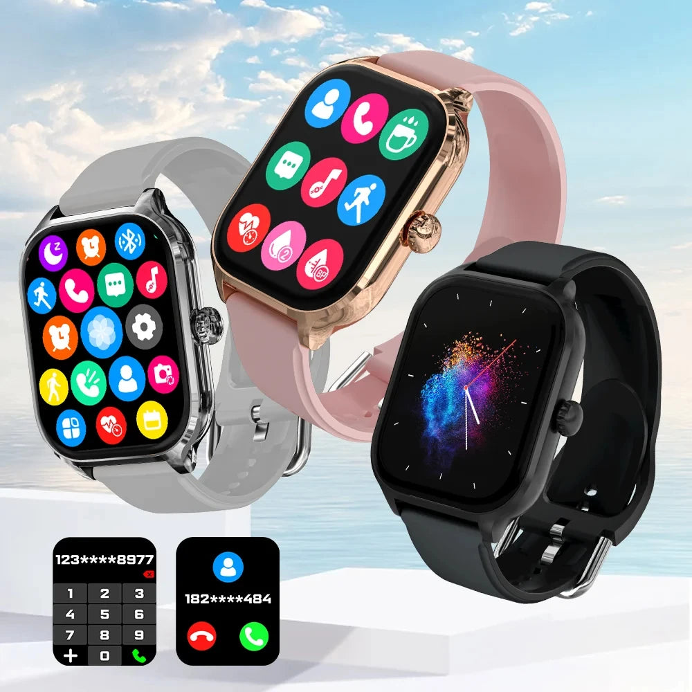 Xiaomi Smartwatch - Rastreamento de calorias, Frequência cardíaca, Monitorização de oxigénio, Relógio inteligente, Bluetooth