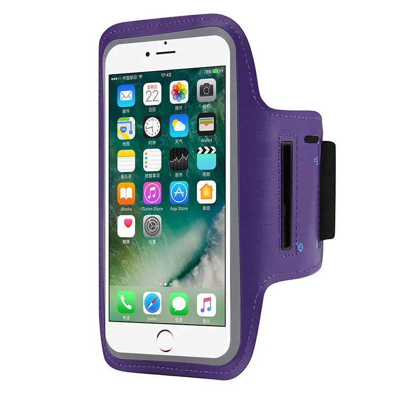 Suporte universal para telemóvel com braçadeira para desportos ao ar livre para iPhone 13 14 15 Samsung Huawei - Academia/Corrida - Bolsa para telemóvel com braçadeira