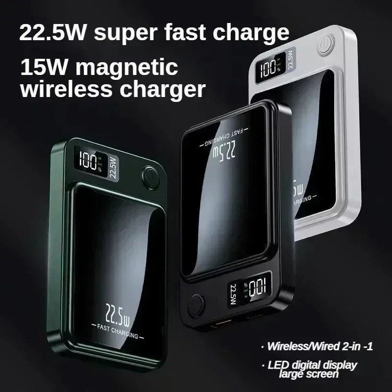 Power Bank Magnético Sem Fio 100000mAh