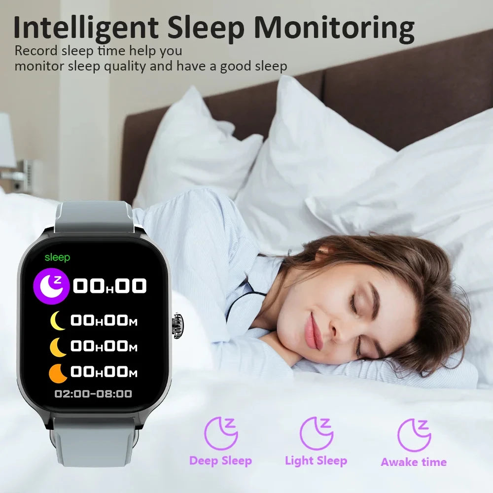 Xiaomi Smartwatch - Rastreamento de calorias, Frequência cardíaca, Monitorização de oxigénio, Relógio inteligente, Bluetooth