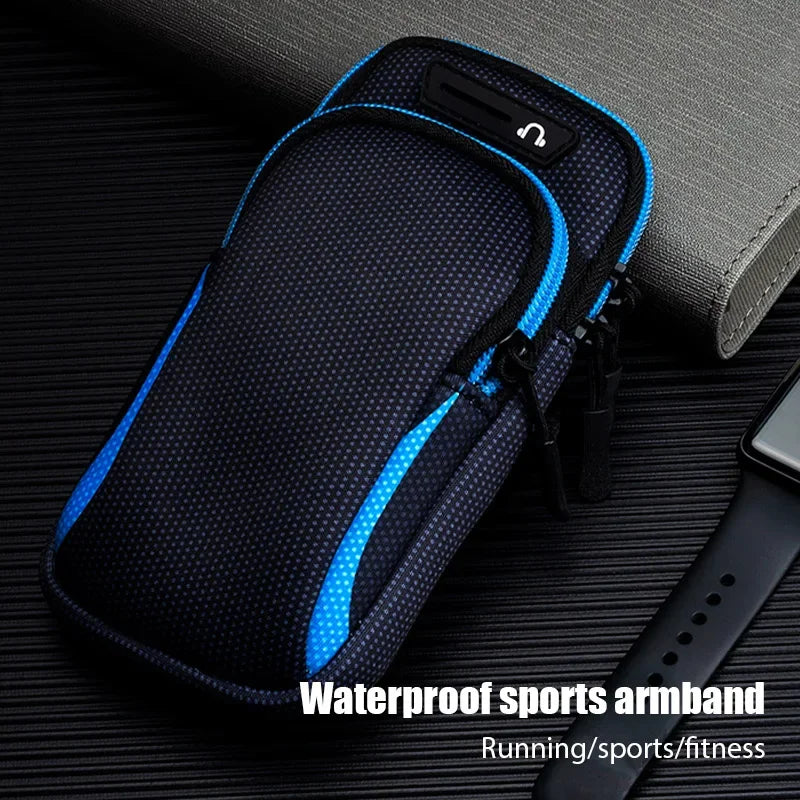 Capa desportiva para telemóvel com braçadeira universal para corrida, suporte desportivo para telemóvel, bolsa de mão para iPhone Xiaomi Huawei abaixo de 6,5" 7,2"