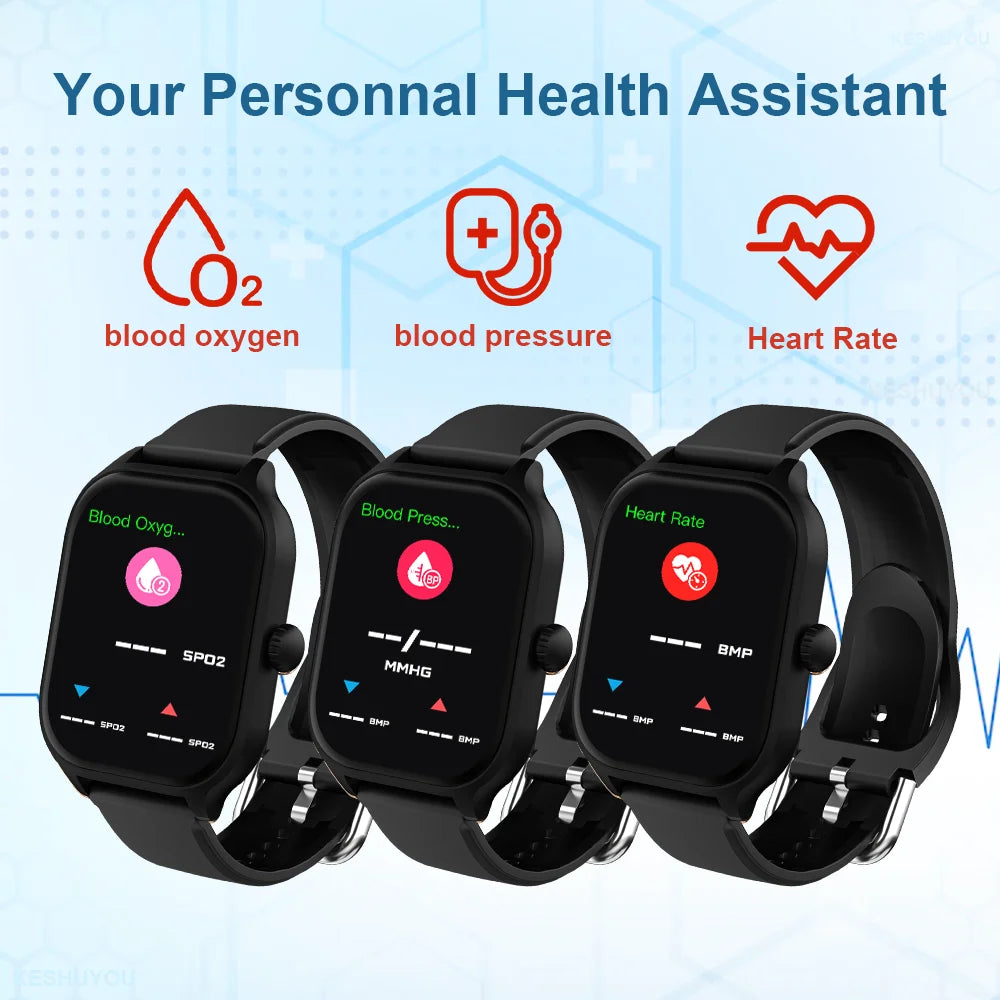 Xiaomi Smartwatch - Rastreamento de calorias, Frequência cardíaca, Monitorização de oxigénio, Relógio inteligente, Bluetooth