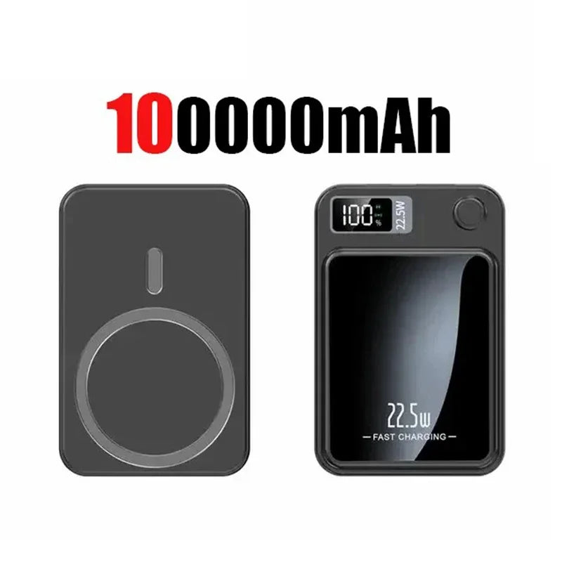 Power Bank Magnético Sem Fio 100000mAh
