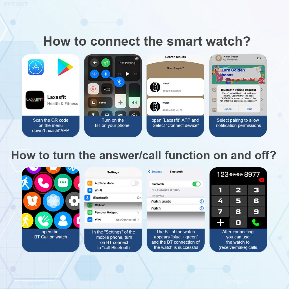 Xiaomi Smartwatch - Rastreamento de calorias, Frequência cardíaca, Monitorização de oxigénio, Relógio inteligente, Bluetooth