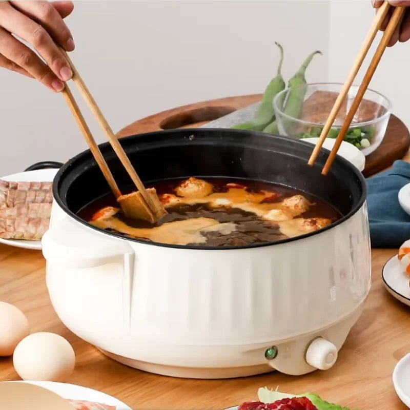 Panelas Elétricas Multifunções Camada Única/Dupla 1-2, Panela Doméstica Antiaderente, Panela Quente, Panela de Arroz, Utensílios de Cozinha