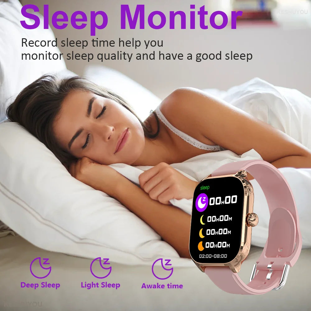 Xiaomi Smartwatch - Rastreamento de calorias, Frequência cardíaca, Monitorização de oxigénio, Relógio inteligente, Bluetooth