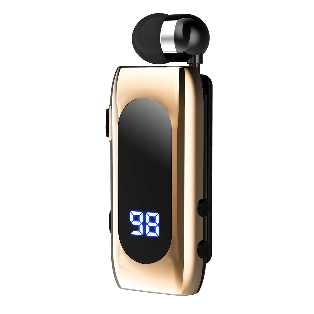 Fone de Ouvido Bluetooth K55 Lavalier – 20h de Bateria, Display LED, Microfone e Cancelamento de Ruído