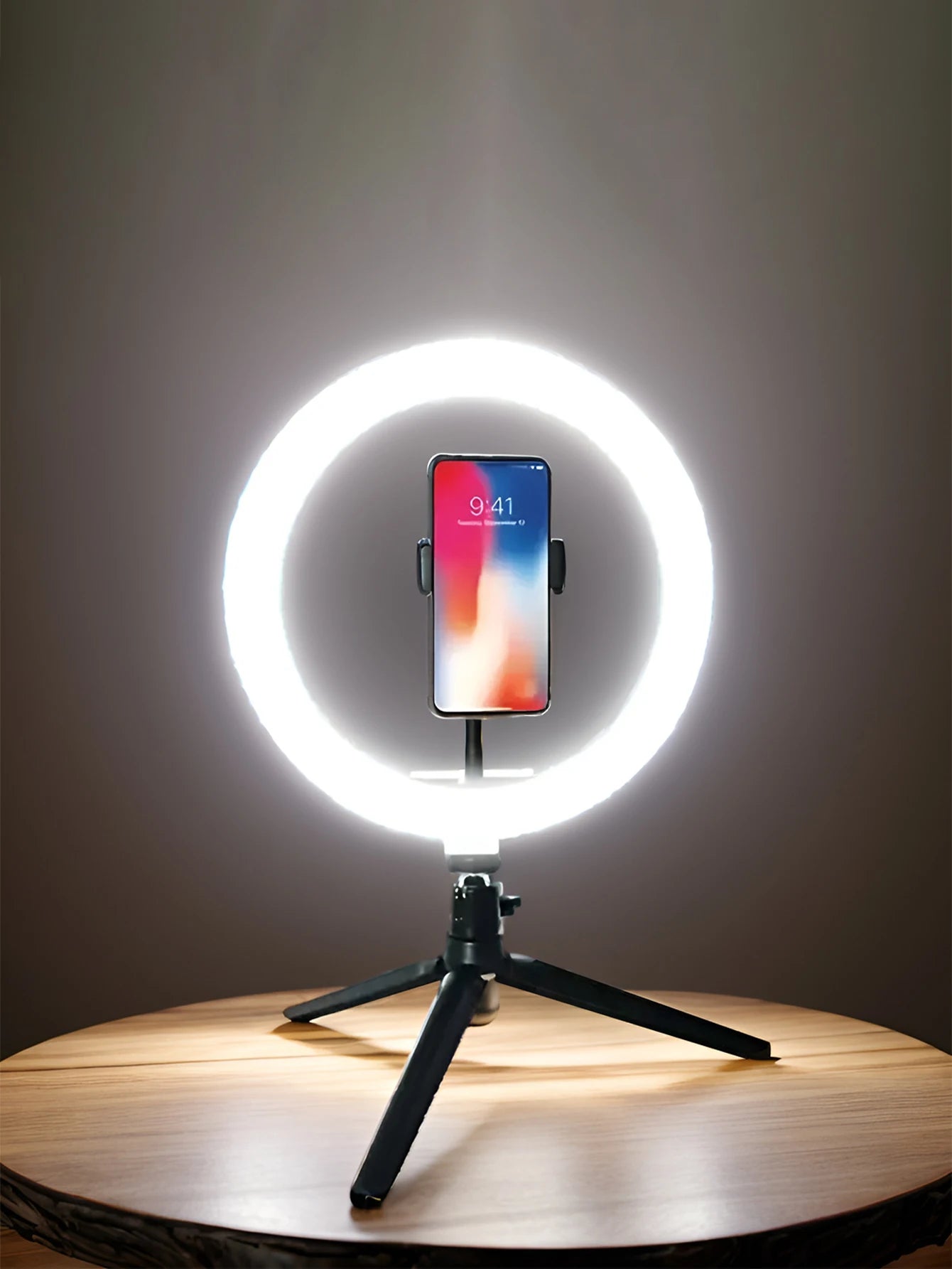 Luz de tiro de 26 cm Anel de luz de 26 cm + suporte para tripé