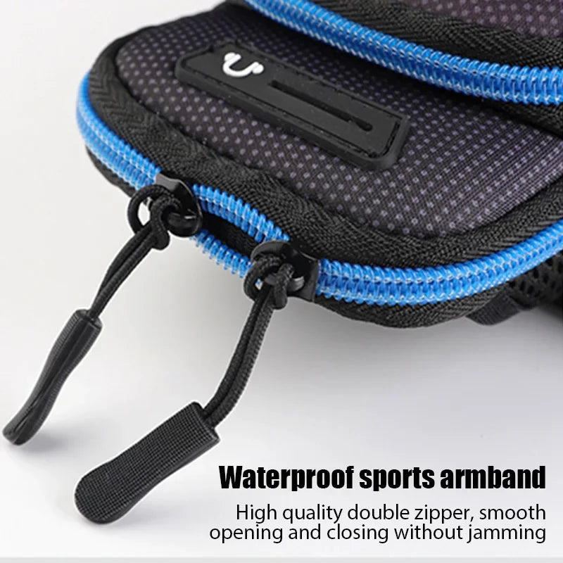 Capa desportiva para telemóvel com braçadeira universal para corrida, suporte desportivo para telemóvel, bolsa de mão para iPhone Xiaomi Huawei abaixo de 6,5" 7,2"