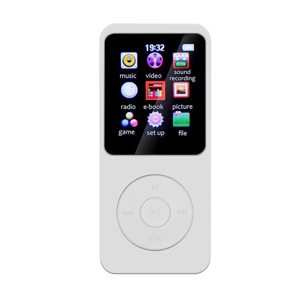 Leitor de mp3 alto-falante embutido esportes mp3 player bluetooth-compatível5.0 gravador de voz suporte rádio fm gravação de e-book para crianças