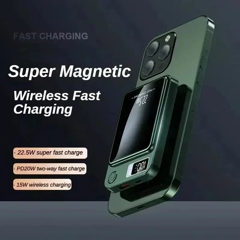 Power Bank Magnético Sem Fio 100000mAh