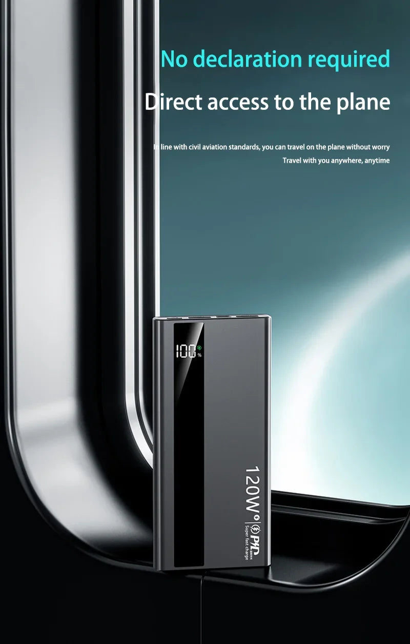 Power Bank Xiaomi 120W – 200000mAh de Pura Potência Portátil