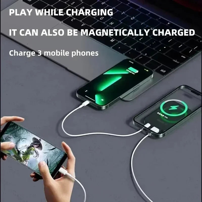 Power Bank Magnético Sem Fio 100000mAh