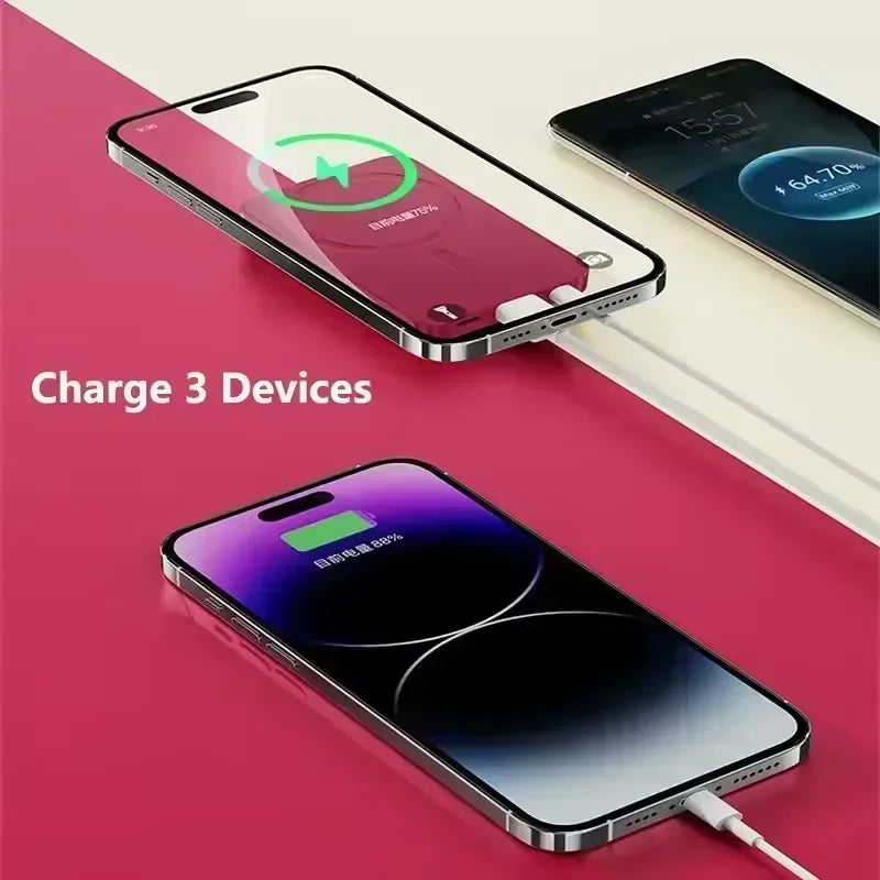 Power Bank Magnético Sem Fio 100000mAh