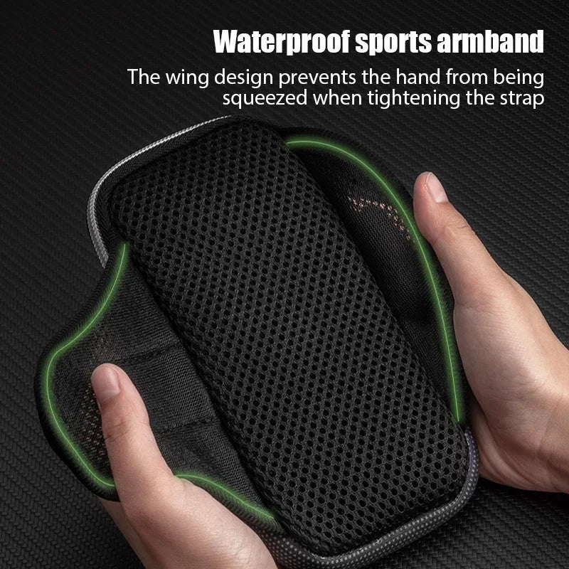 Capa desportiva para telemóvel com braçadeira universal para corrida, suporte desportivo para telemóvel, bolsa de mão para iPhone Xiaomi Huawei abaixo de 6,5" 7,2"