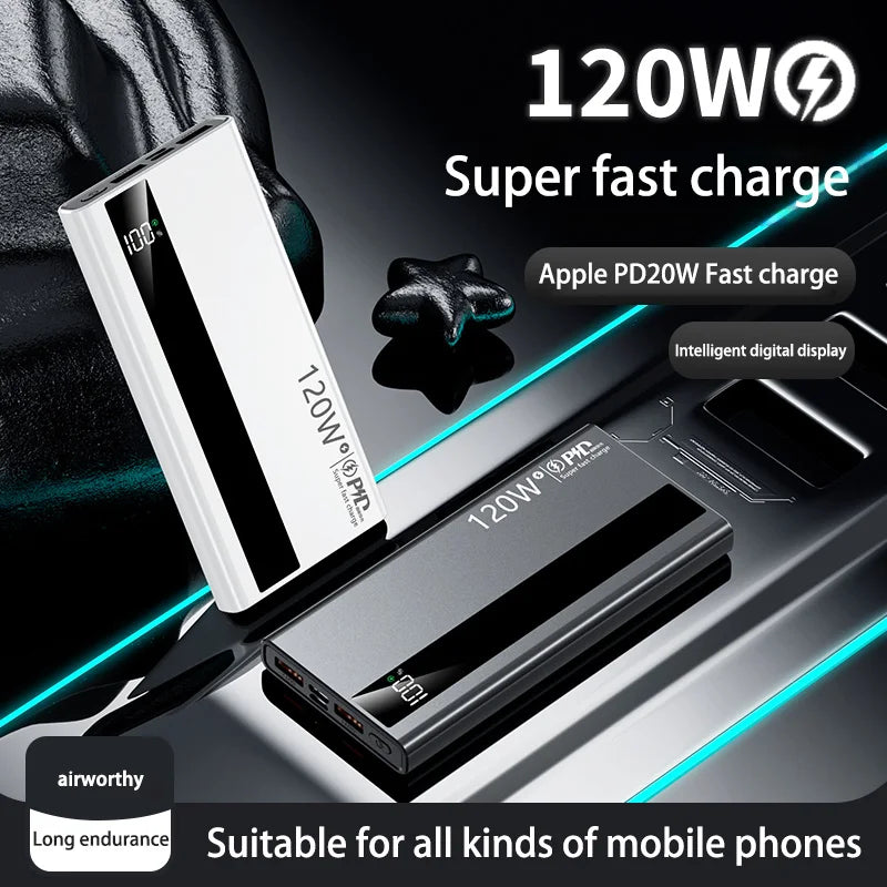 Power Bank Xiaomi 120W – 200000mAh de Pura Potência Portátil
