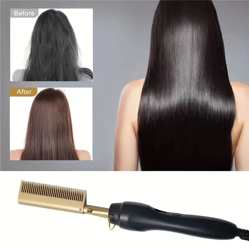 Escova Alisadora Elétrica para Cabelo