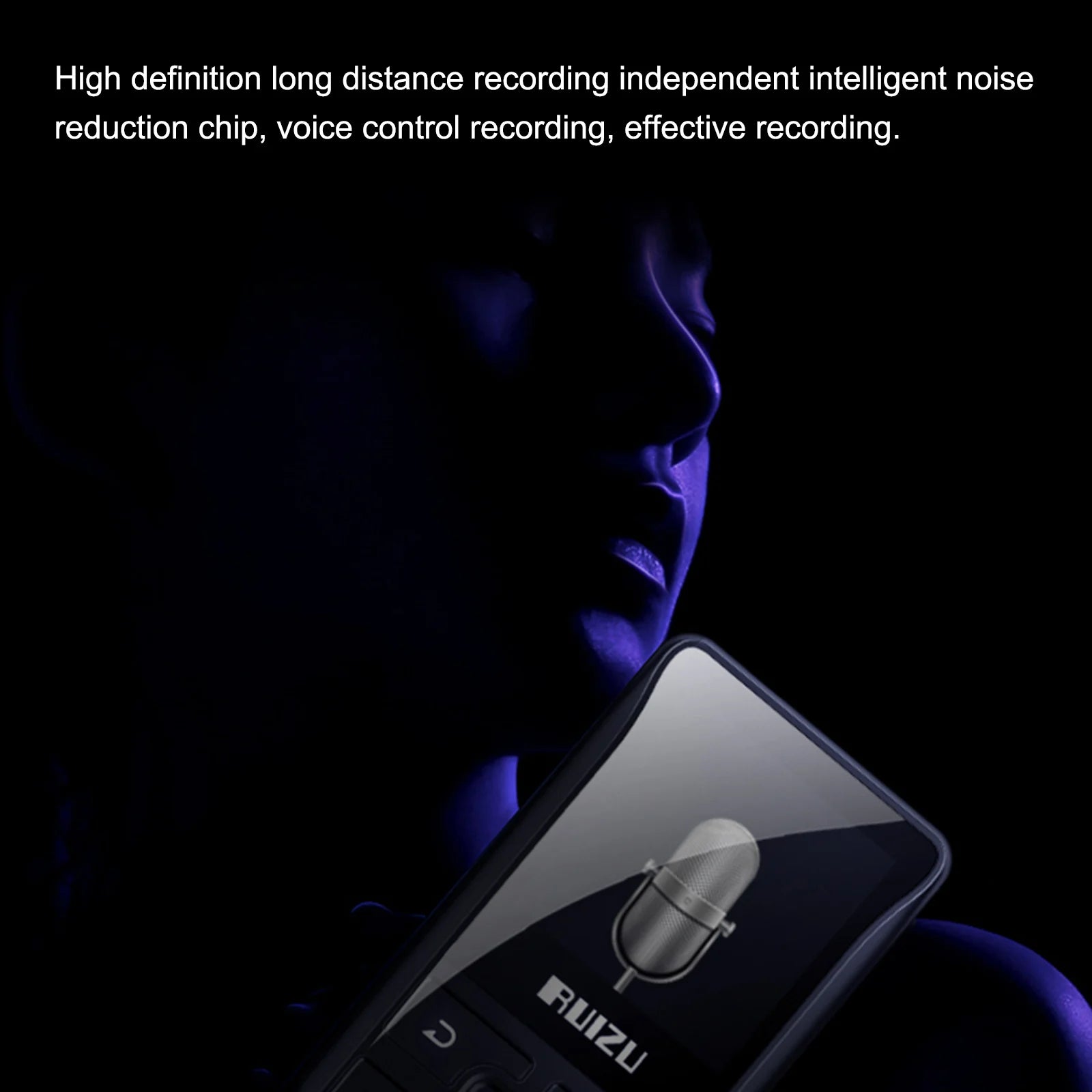 Ruizu original x55 clipe esporte bluetooth mp3 player mini com suporte de tela cartão tf portátil música player de vídeo gravador e-book