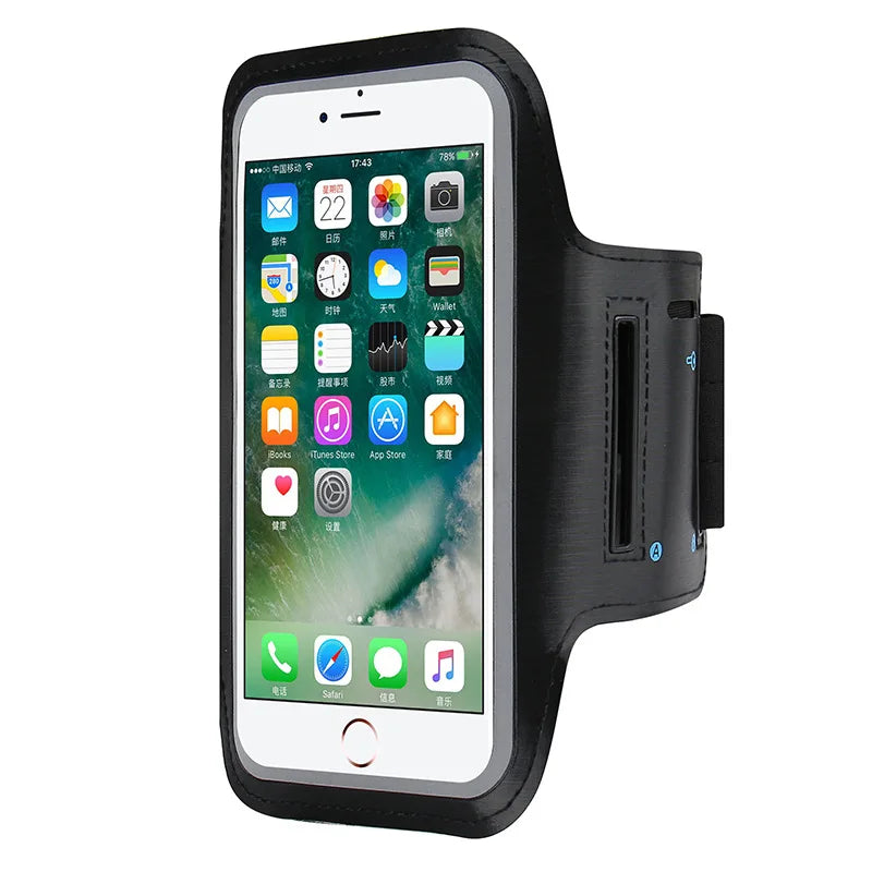 Suporte universal para telemóvel com braçadeira para desportos ao ar livre para iPhone 13 14 15 Samsung Huawei - Academia/Corrida - Bolsa para telemóvel com braçadeira