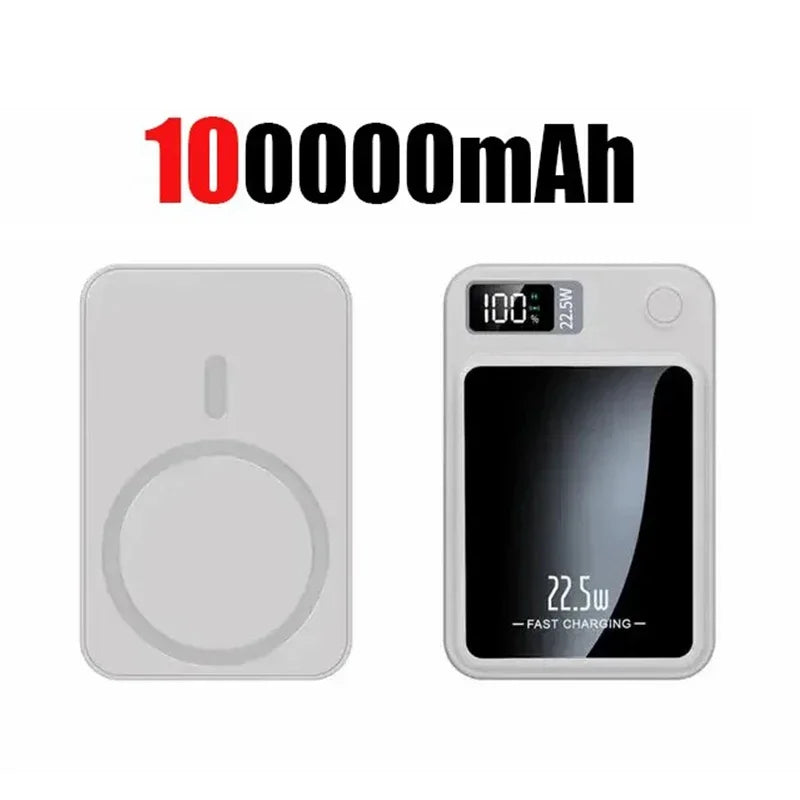 Power Bank Magnético Sem Fio 100000mAh