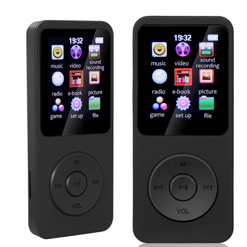 Leitor de mp3 alto-falante embutido esportes mp3 player bluetooth-compatível5.0 gravador de voz suporte rádio fm gravação de e-book para crianças