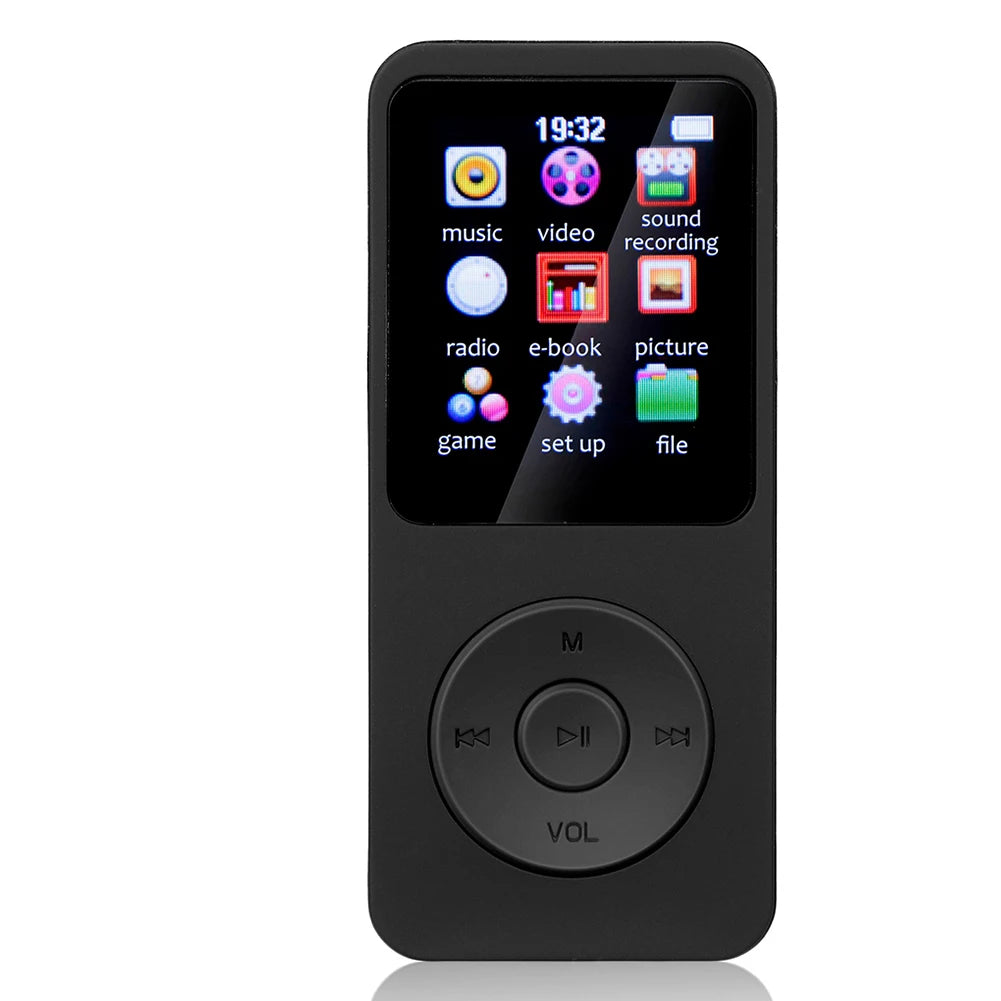 Leitor de mp3 alto-falante embutido esportes mp3 player bluetooth-compatível5.0 gravador de voz suporte rádio fm gravação de e-book para crianças