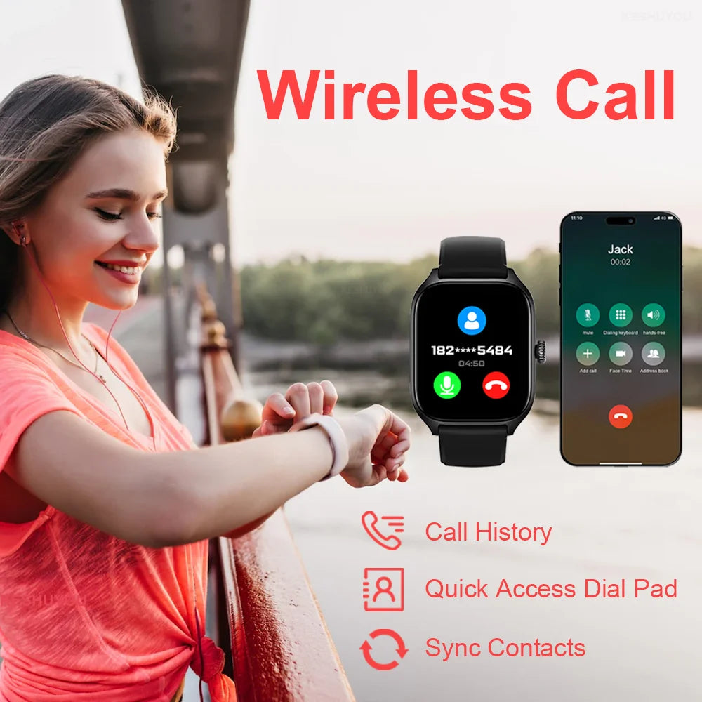 Xiaomi Smartwatch - Rastreamento de calorias, Frequência cardíaca, Monitorização de oxigénio, Relógio inteligente, Bluetooth