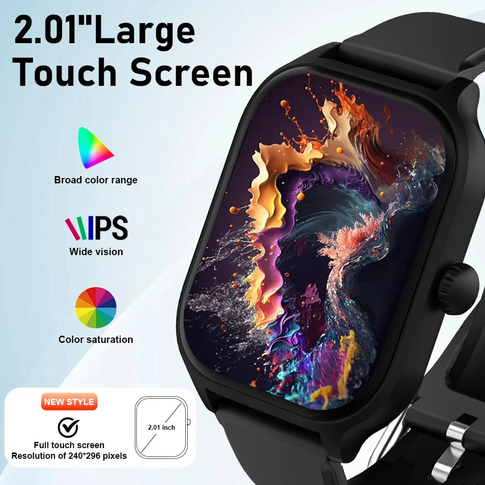 Xiaomi Smartwatch - Rastreamento de calorias, Frequência cardíaca, Monitorização de oxigénio, Relógio inteligente, Bluetooth
