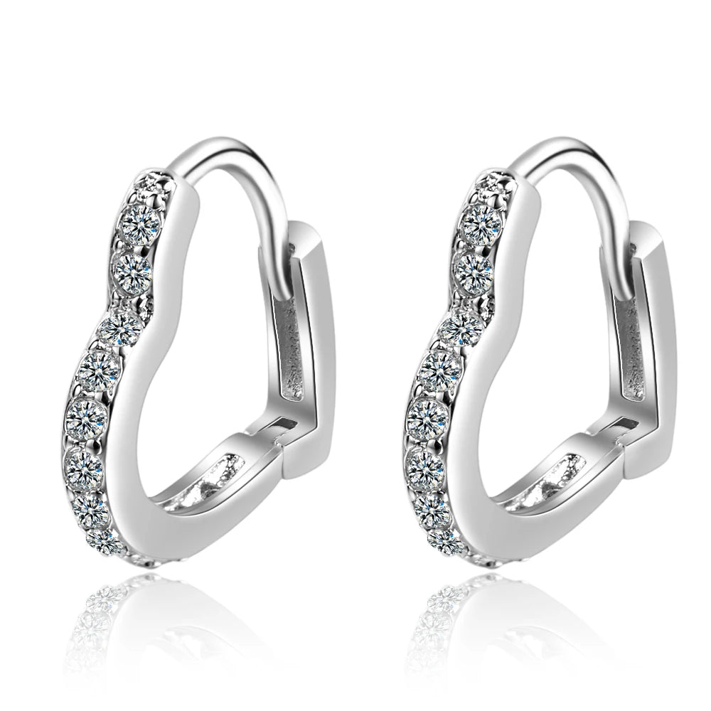 Brinco de argola de moissanite 18k 3cttw 4mm com pedras de cor brilhante 100% prata esterlina 925