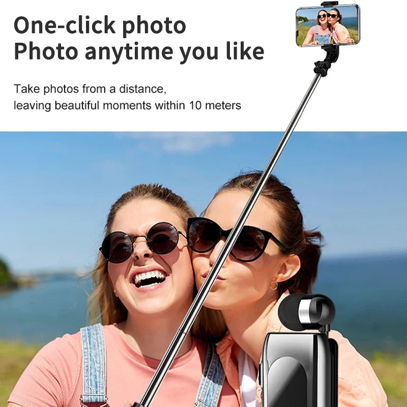 Fone de Ouvido Bluetooth K55 Lavalier – 20h de Bateria, Display LED, Microfone e Cancelamento de Ruído