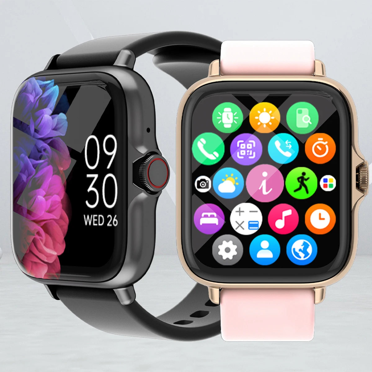 Smartwatch 1.83" com Bluetooth, Chamadas, Monitoramento de Sono, Pedômetro e Muito Mais!